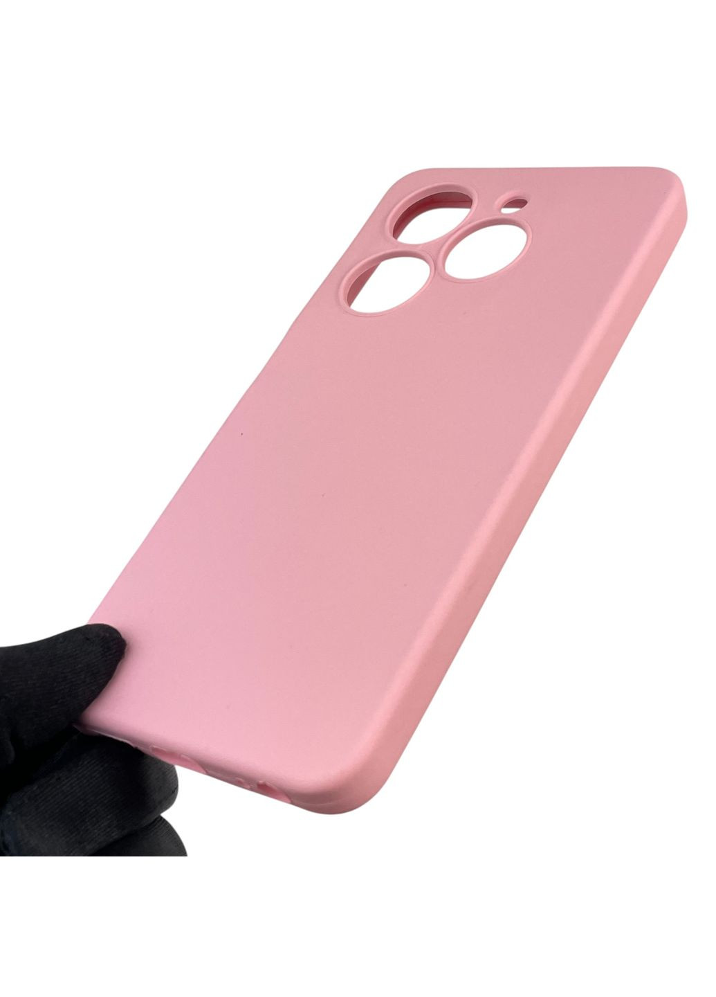 Чохол для Hot 40i (X6528B) силіконовий з мікрофіброю нековзний на інфінікс хот 40і рожевий Infinix (366390833)
