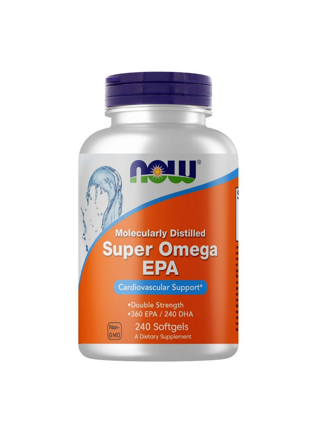 Жирні кислоти Super Omega-3 EPA, 240 капсул Now (293338587)