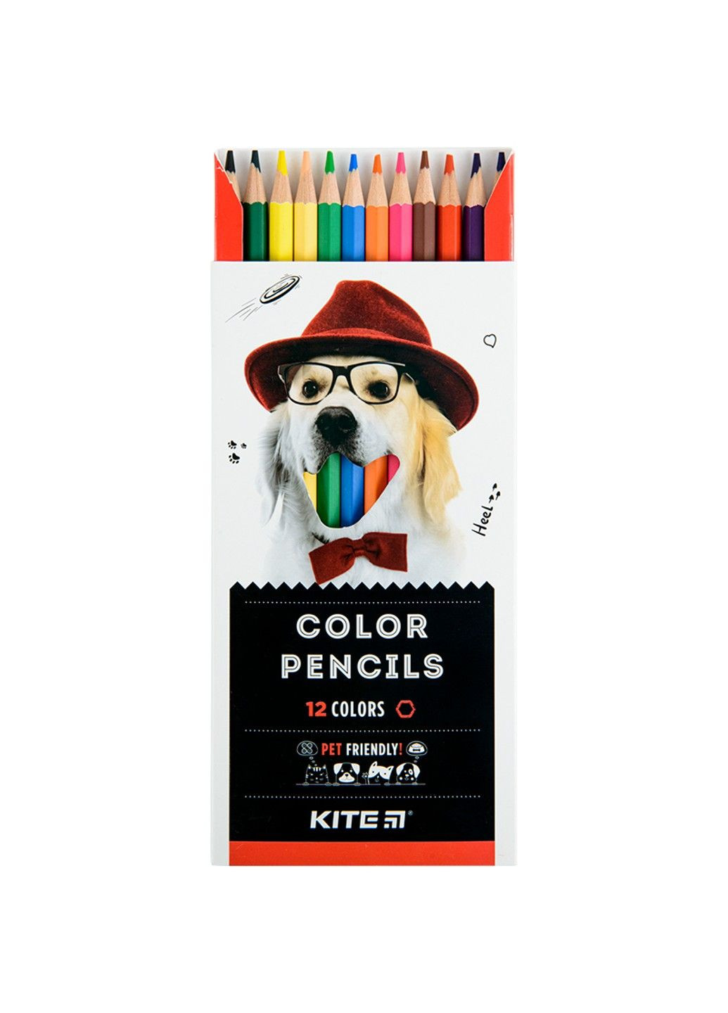 Набор цветных карандашей Dogs K22-051-1, 12 цветов Kite (283038791)