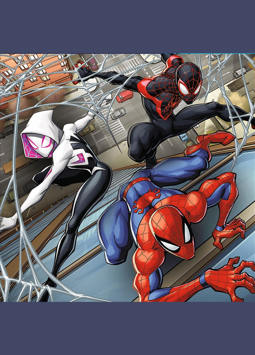 Пазл 3в1 - Друзья-пауки Марвел Человек-паук Trefl (317187083)