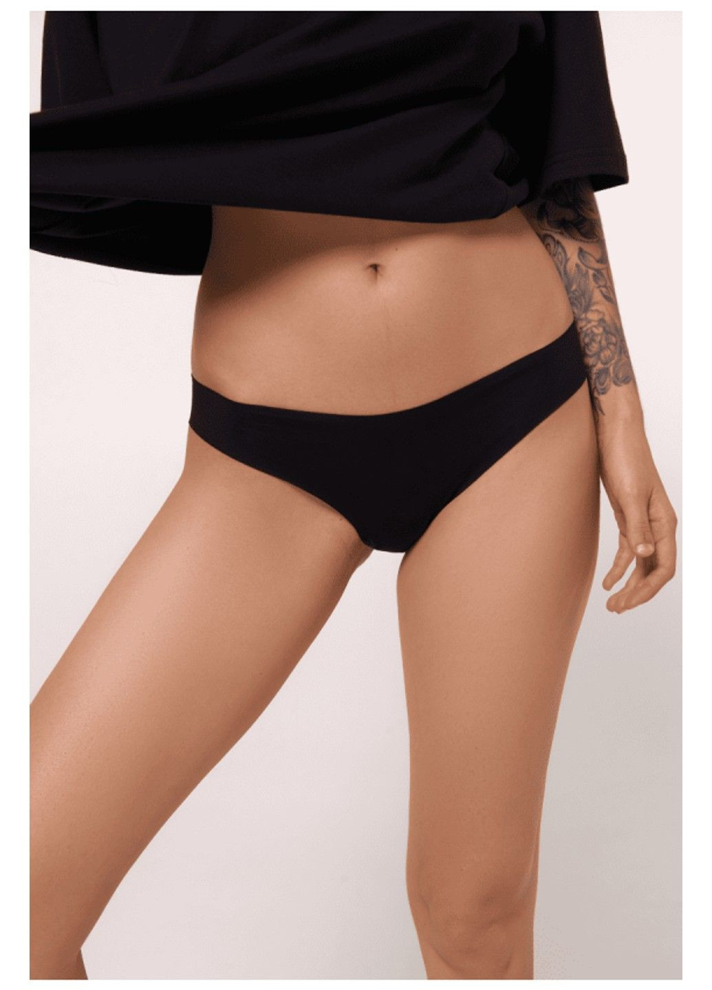 Трусики безшовні бразиліани Emilio чорні L5161B Luna (297531776)