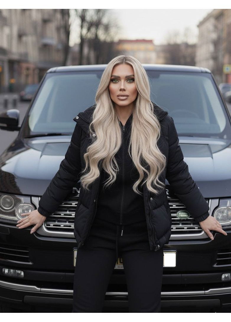 Прозора зимня жіноча тепла куртка з капюшоном Nositi 4086-15А