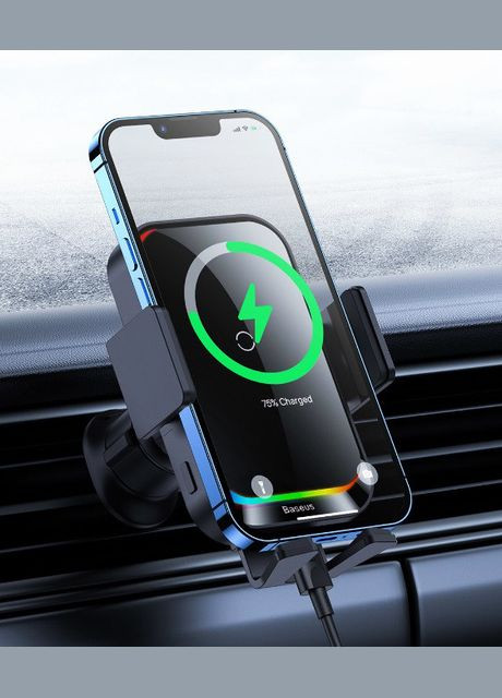 Автодержатель для телефона с беспроводной зарядкой CD256 Wireless Car Charger Ugreen (297330940)