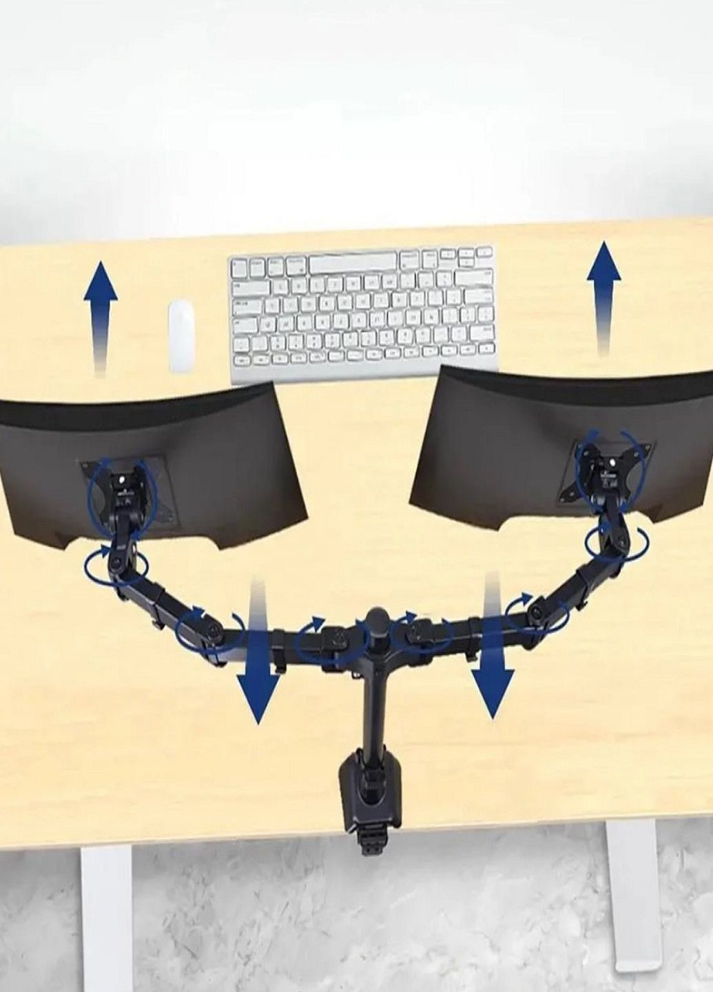 Крепление для двух мониторов 9629 Настольный кронштейн для монитора VTech (326809498)