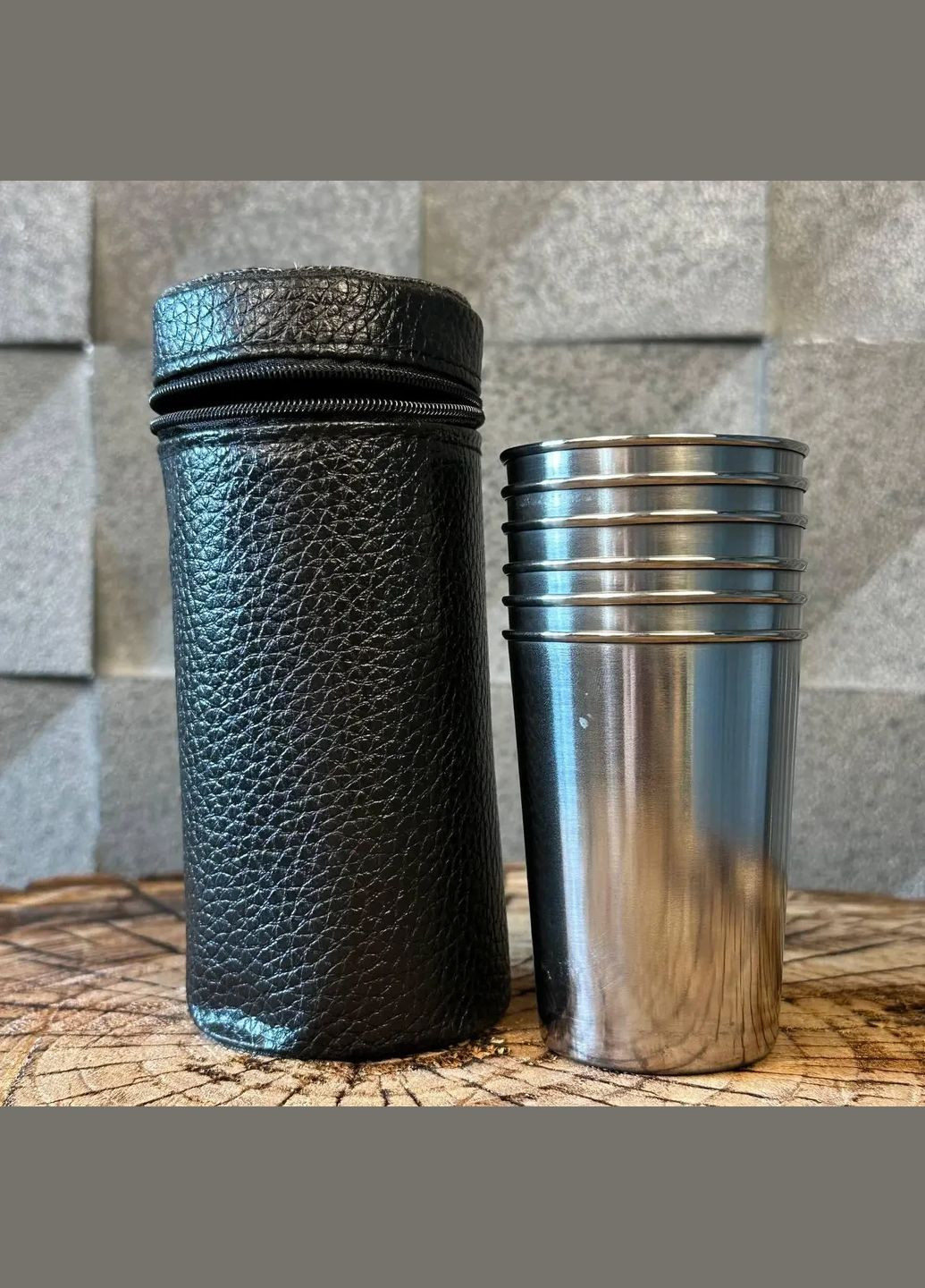 Рюмки в кожаном чехле (6шт) 150 мл A-Plus (324231761)