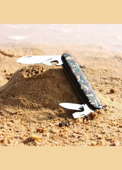 Комплект Ніж Spartan Camouflage 1.3603.94 + Подарункова коробка для ножа 91мм vix-2 Victorinox (317301523)