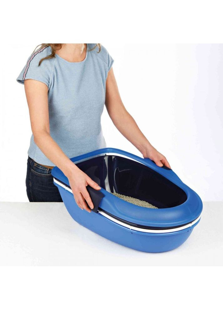 Туалет Berto для кошек, с бортами и сеткой на застежках, 39х22x59 см Trixie (362702933)