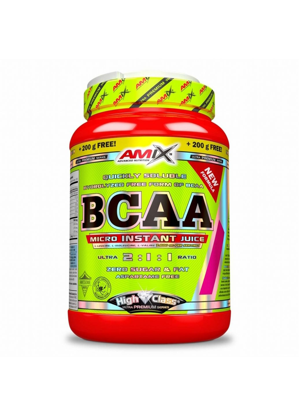 Амінокислота BCAA Micro Instant Juice, 800+200 грам Лісові ягоди Amix Nutrition (293338655)