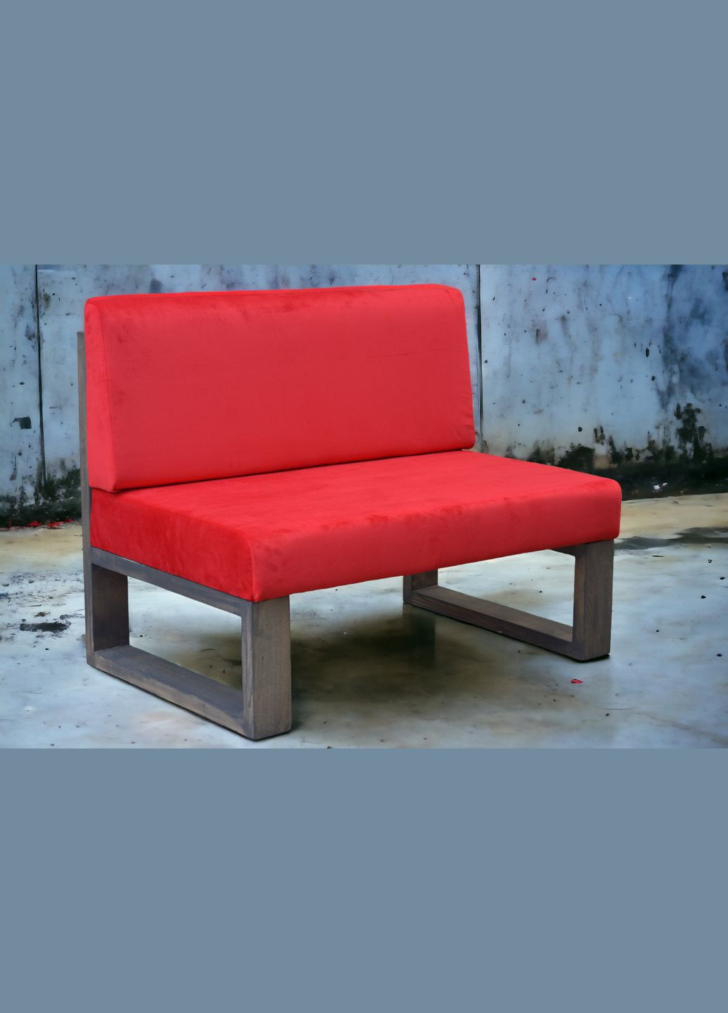 Диван Лофт WLS D23 червоний 1100/690/850мм (D-23/М-110/2/J/5/07) WoodyLoftStyle (294753927)