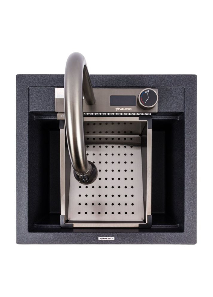 Гранітна мийка VIVA 5149 матова Карбон Valeso (358059658)