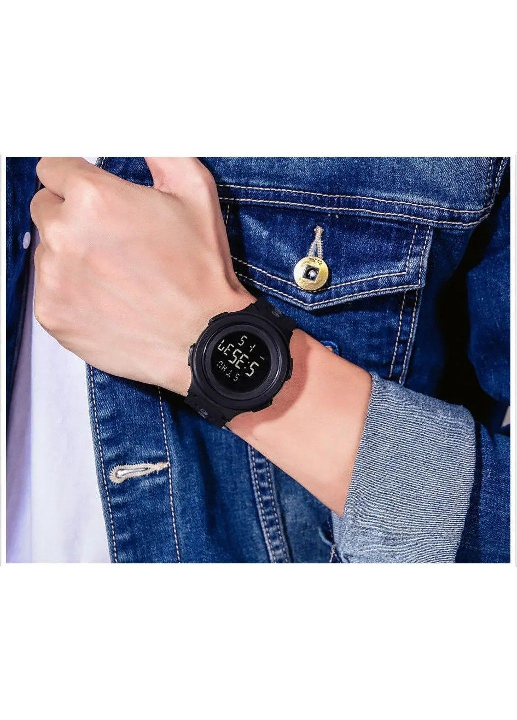 Мужские наручные часы 1733 (Черные с черным) Skmei (314483452)