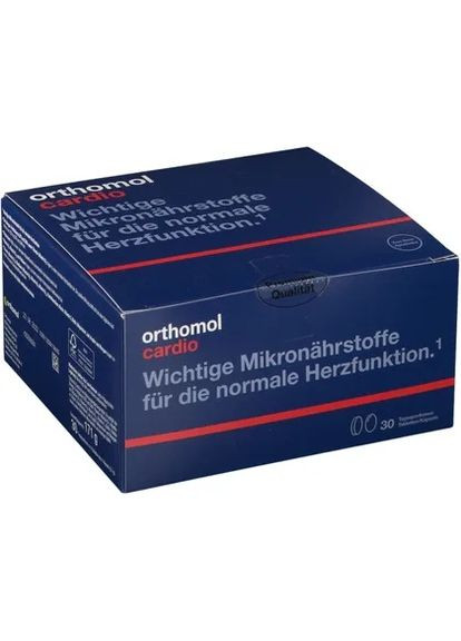 Витамины для сердца Cardio капсулы и таблетки 30 порций Orthomol (280265861)
