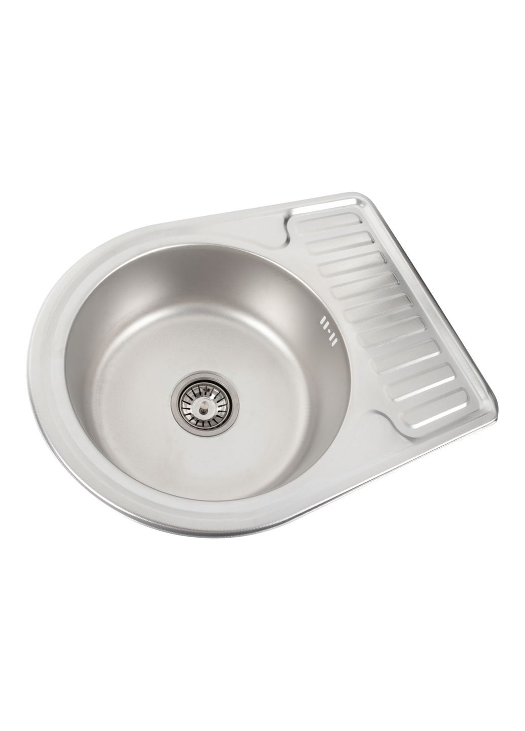 Кухонна мийка з нержавіючої сталі ДЕКОР 5844 (0,8/180 мм) Platinum (269794054)