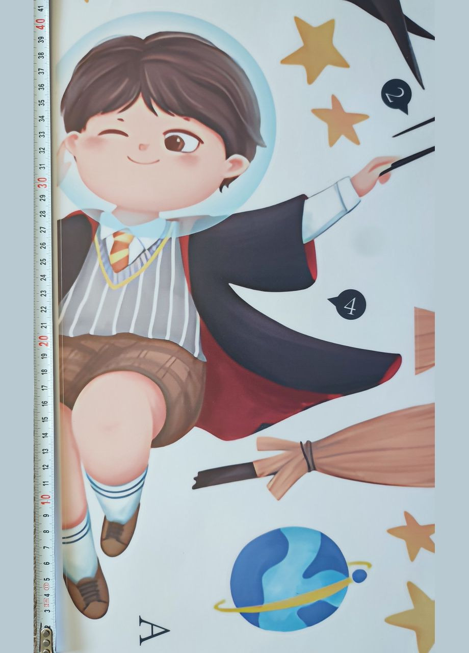 Наклейка на стіну Happy Halloween (лист 30 х 90 см) Б434-3 No Brand (302242022)