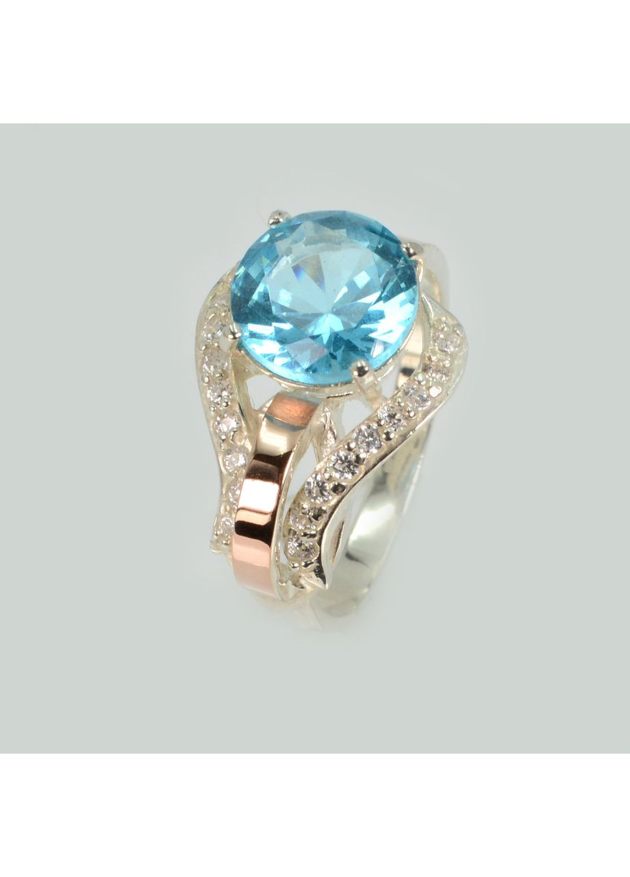 Серебряное кольцо с накладками из золота. Silver Style (367268292)