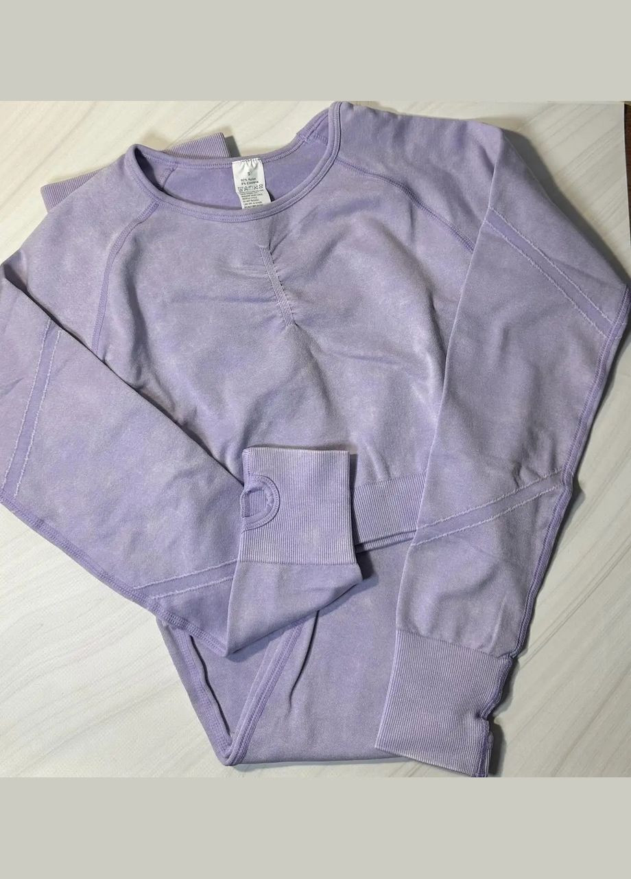 Комплект для фітнесу (спортивний костюм) з імітацією джинсу, рашгард і легінси No Brand (321996487)