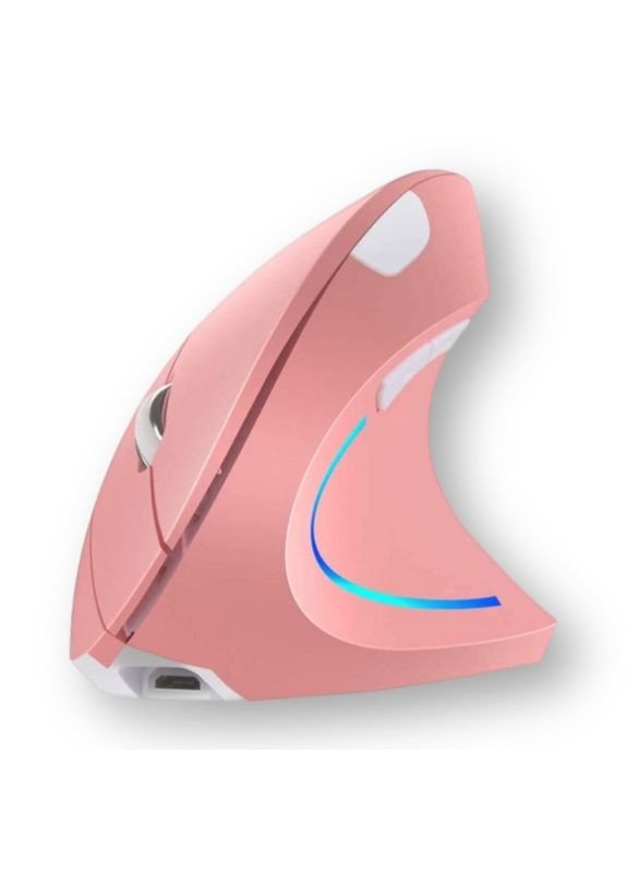 Вертикальна миша для правшів, бездротова, дворежимна, рожева AVEKI (315719791)