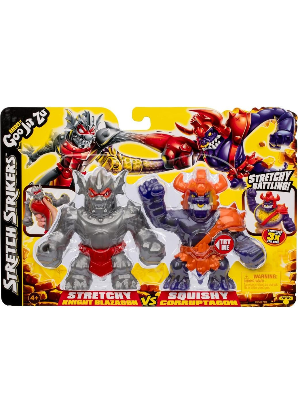 Набір стретч-антистрес Гуджітсу Блейзагон і Коруптагон Heroes of Goo Jit Zu Stretch Strikers Knight Blazagon VS Corruptagon No Brand (360715712)