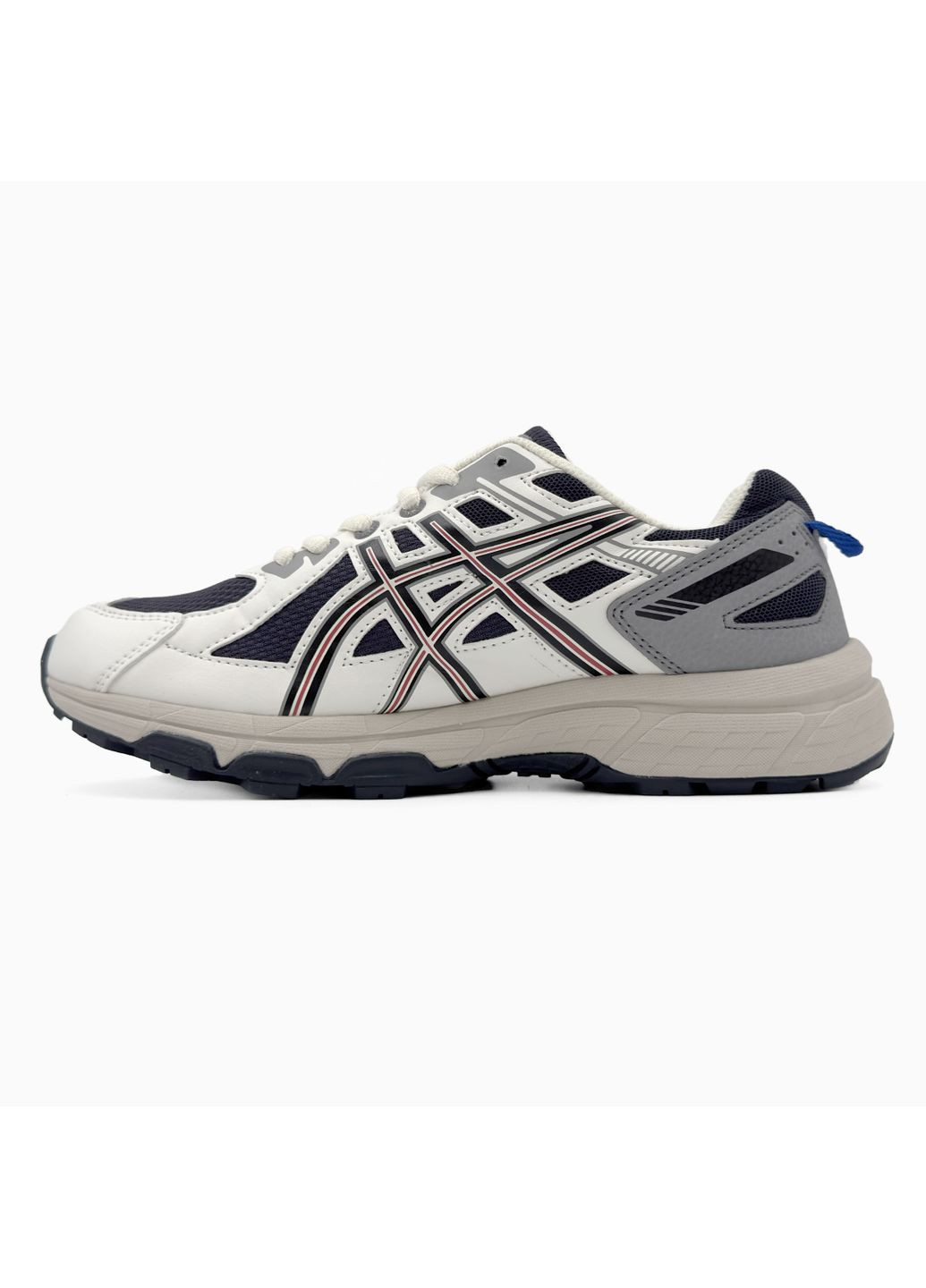Бежевые демисезонные кроссовки мужские asics gel-venture 6 blue / beige асикс гель вентуре 6 No Brand