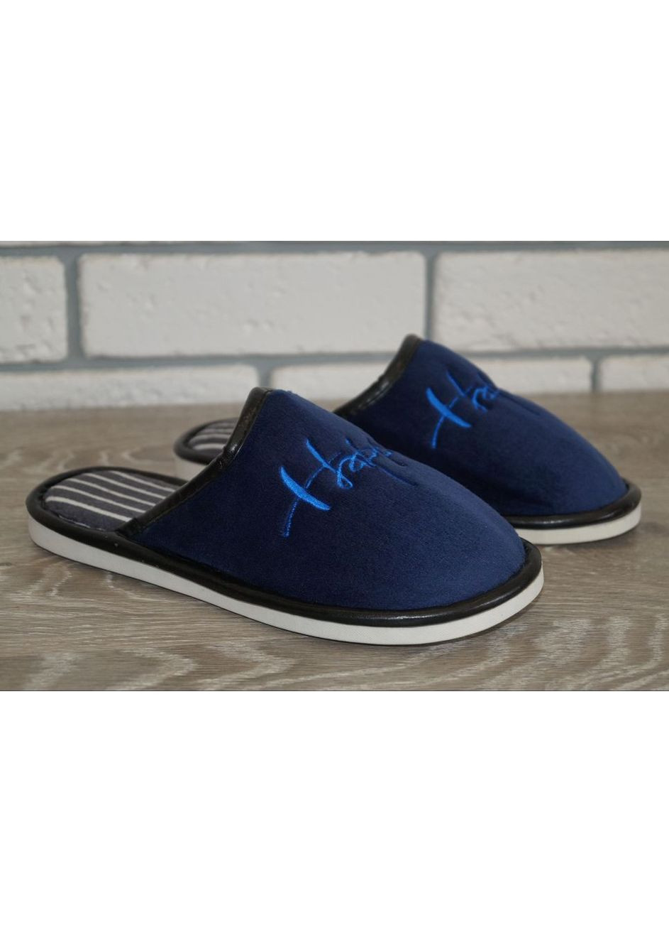 Кімнатні капці підліткові сині Elmob (280911841)