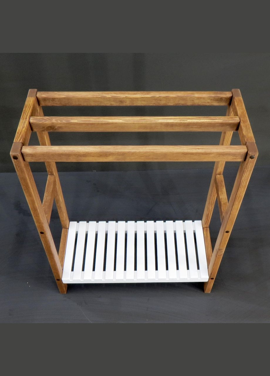 Стійка-вішалка підлогова з дерева Хомстеді мускат-зефір (СШВ-00130720) No Brand (328209988)