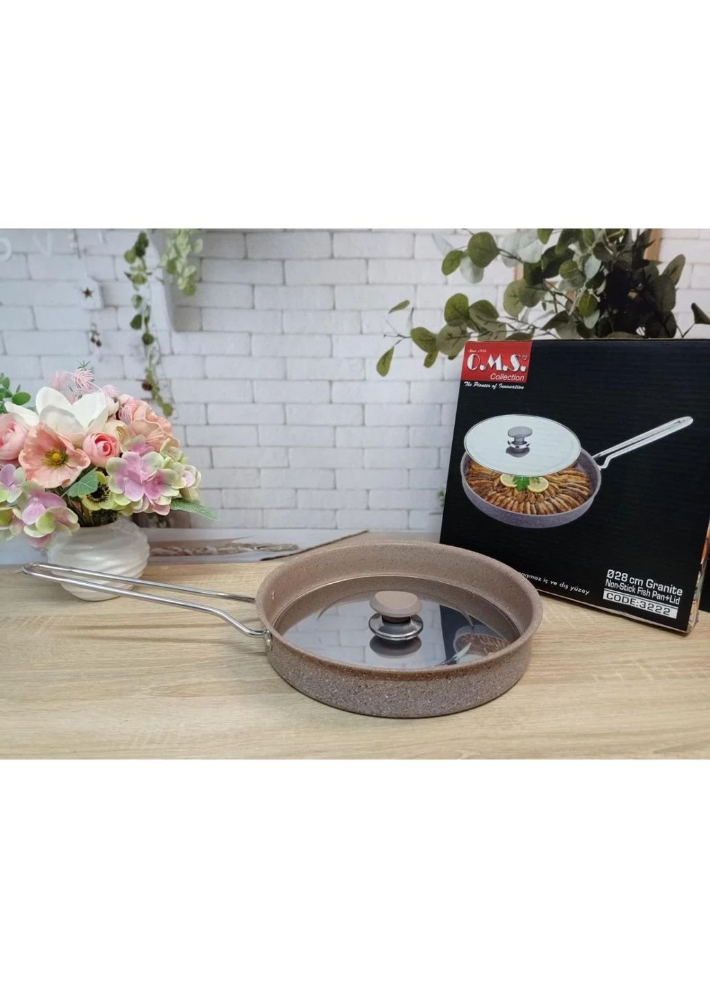 Сковорода для рыбы Анчоус 3222-28-brown 28 см OMS (349222622)