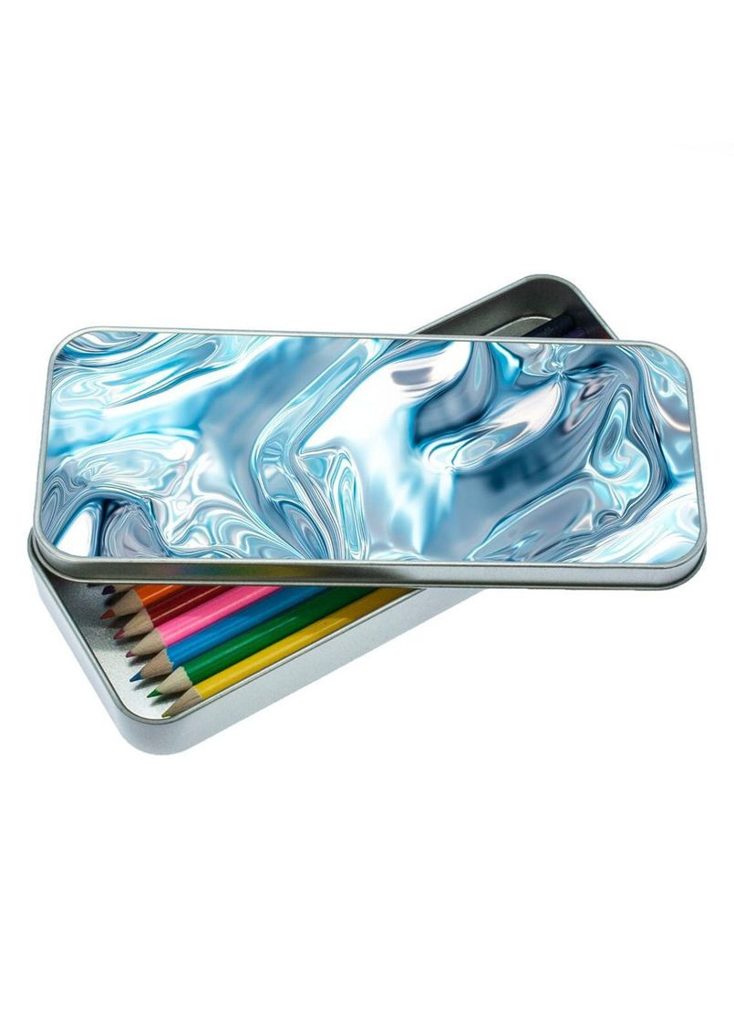 Органайзер для канцелярського приладдя металевий,кейс для дрібниць мона ліза 7*18 см Silver No Brand (309160806)