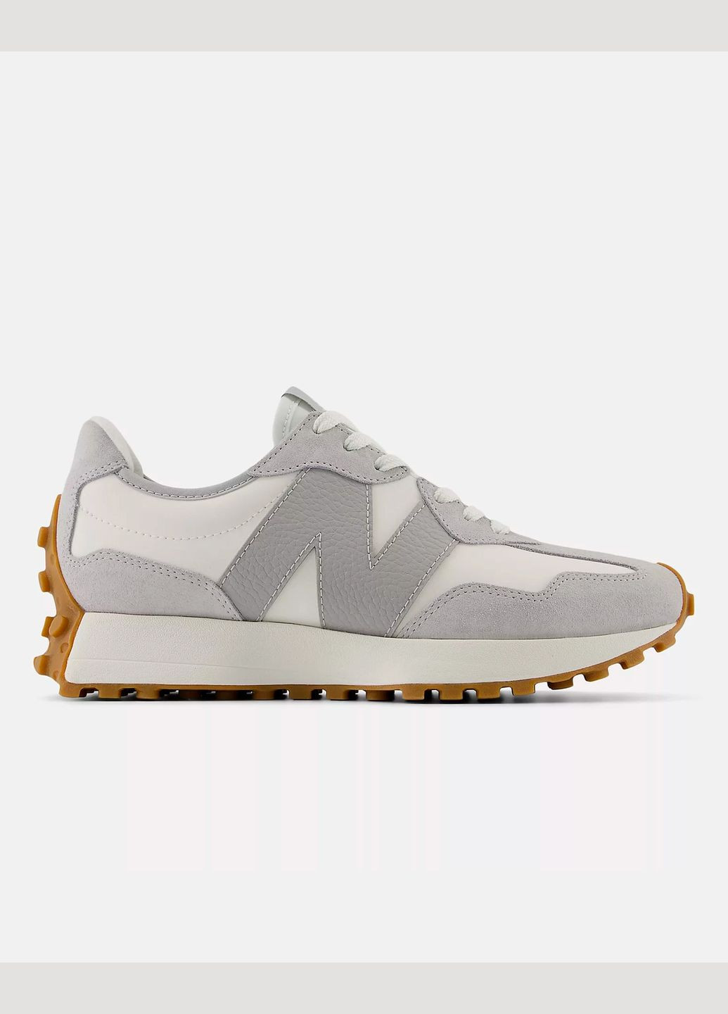 Кросівки жіночі 327 WS327NKC весна-літо замша текстиль сірі New Balance білі всесезони (325216470)