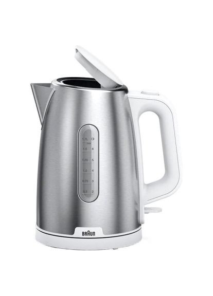 Електрочайник вода закипає за 45 секунд* 1,7Л 2200Вт Braun WK 1500 WH (369401197)