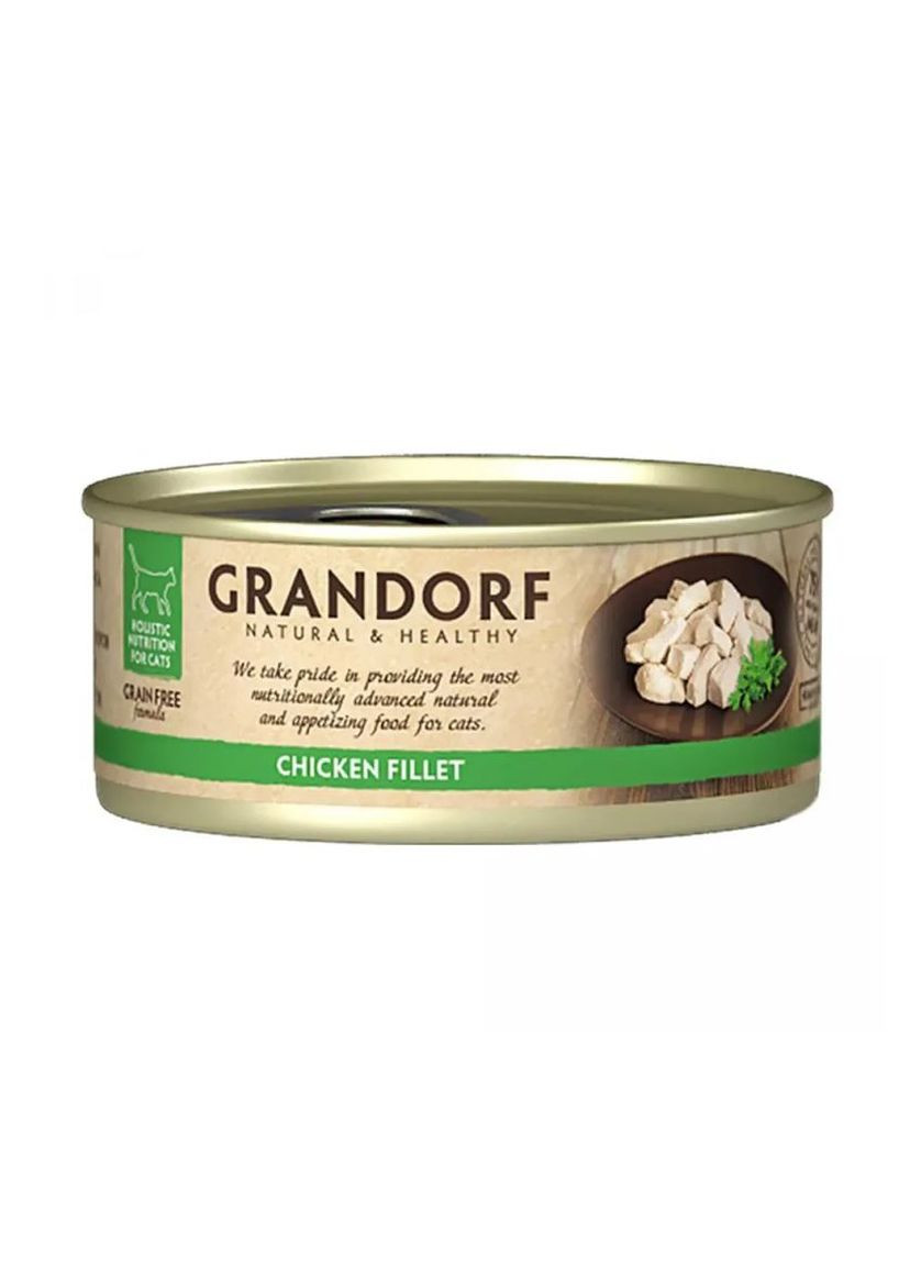 Вологий корм для кішок CHICKEN FILLET куряча грудка, 70 г Grandorf (337094213)