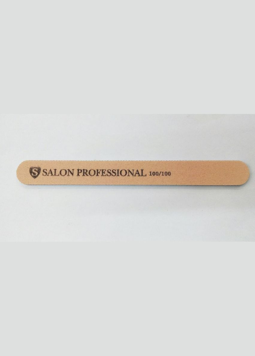Пилка для нігтів рожева пряма 100*100 Salon Professional (297923348)