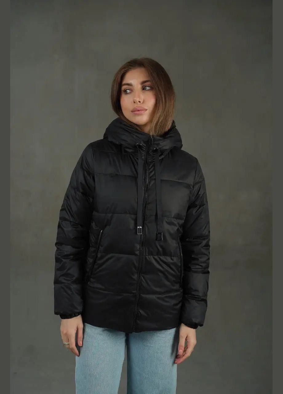 Черная демисезонная женская весенняя куртка SK