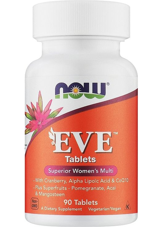 Мультивитамины в таблетках для женщин Eve Womans Multi 90шт (714311-36463012) Now Foods (368648902)