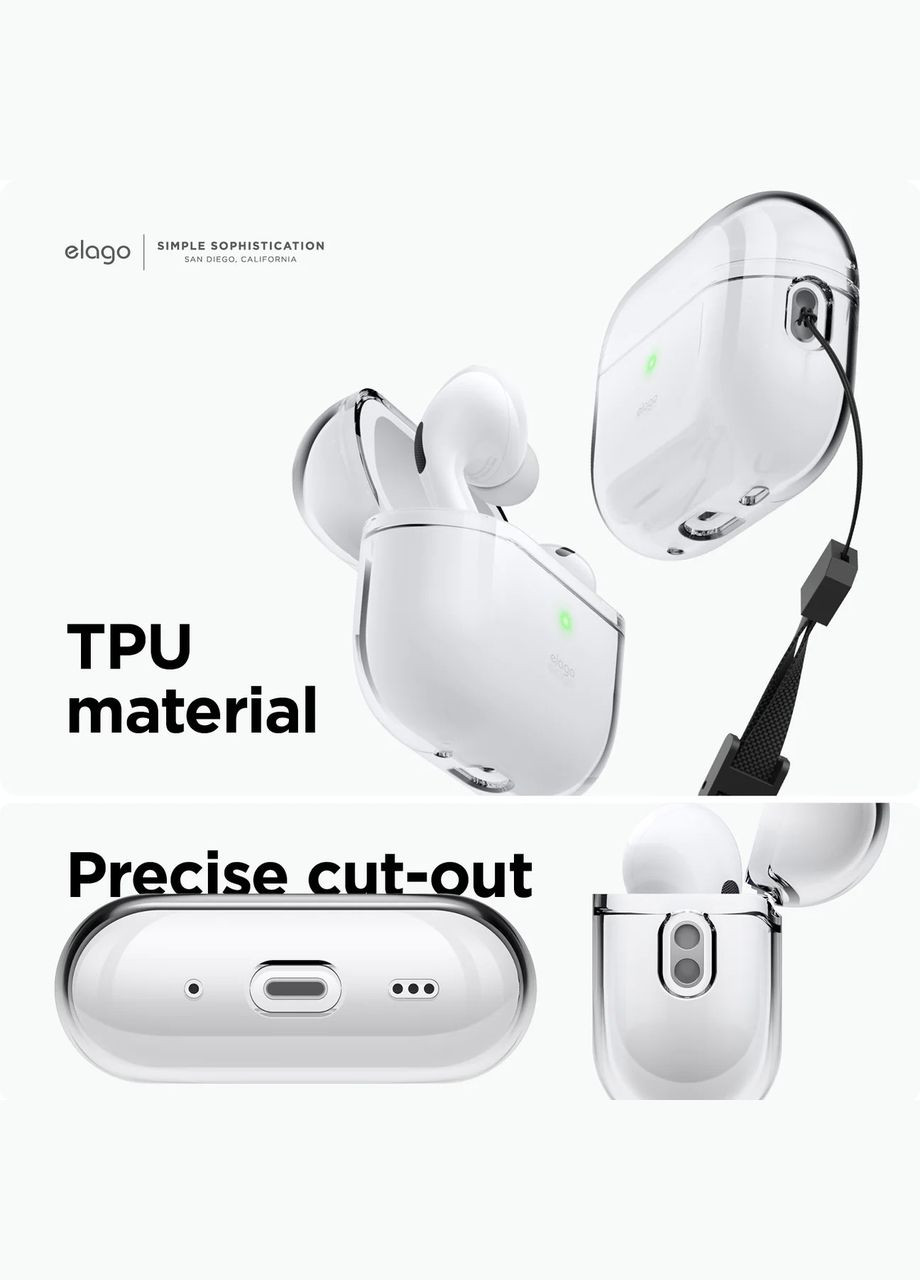 Чохол Liquid Hybrid Hang Case Pink для Airpods Pro 2nd Gen Elago (302652328)