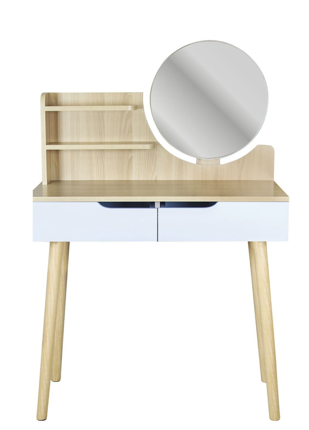 Туалетний столик Scandi з шухлядами, світлий бук Jumi (361952167)