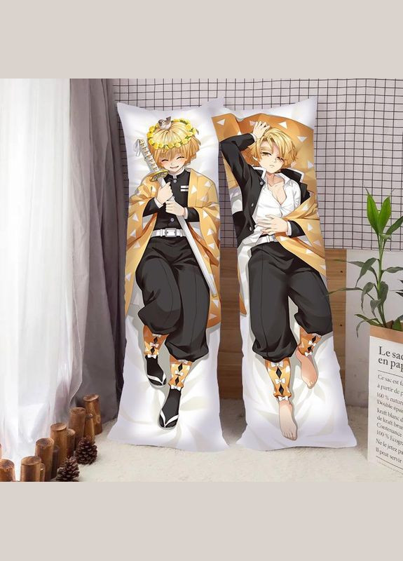 Подушка Обнимашка Аниме «Дакимакура Деницу Агацума Клинок» 130 х 40 см No Brand (317202438)