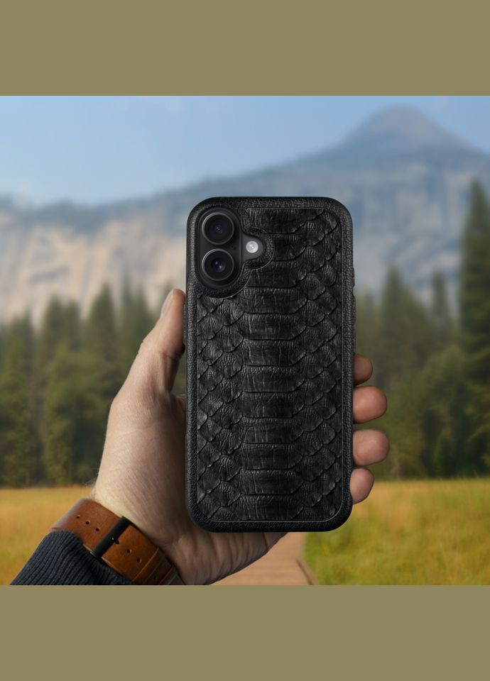 Кожаная накладка ExBacker Python Scales для Apple iPhone 16 Plus (78219) Stenk (336212029)