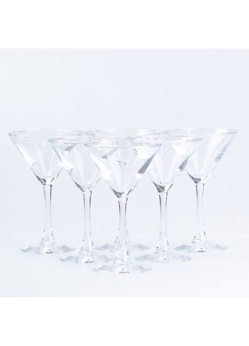 Набор бокалов для мартини 6 штук по 190 мл. Прозрачный TS Kitchen (360456892)