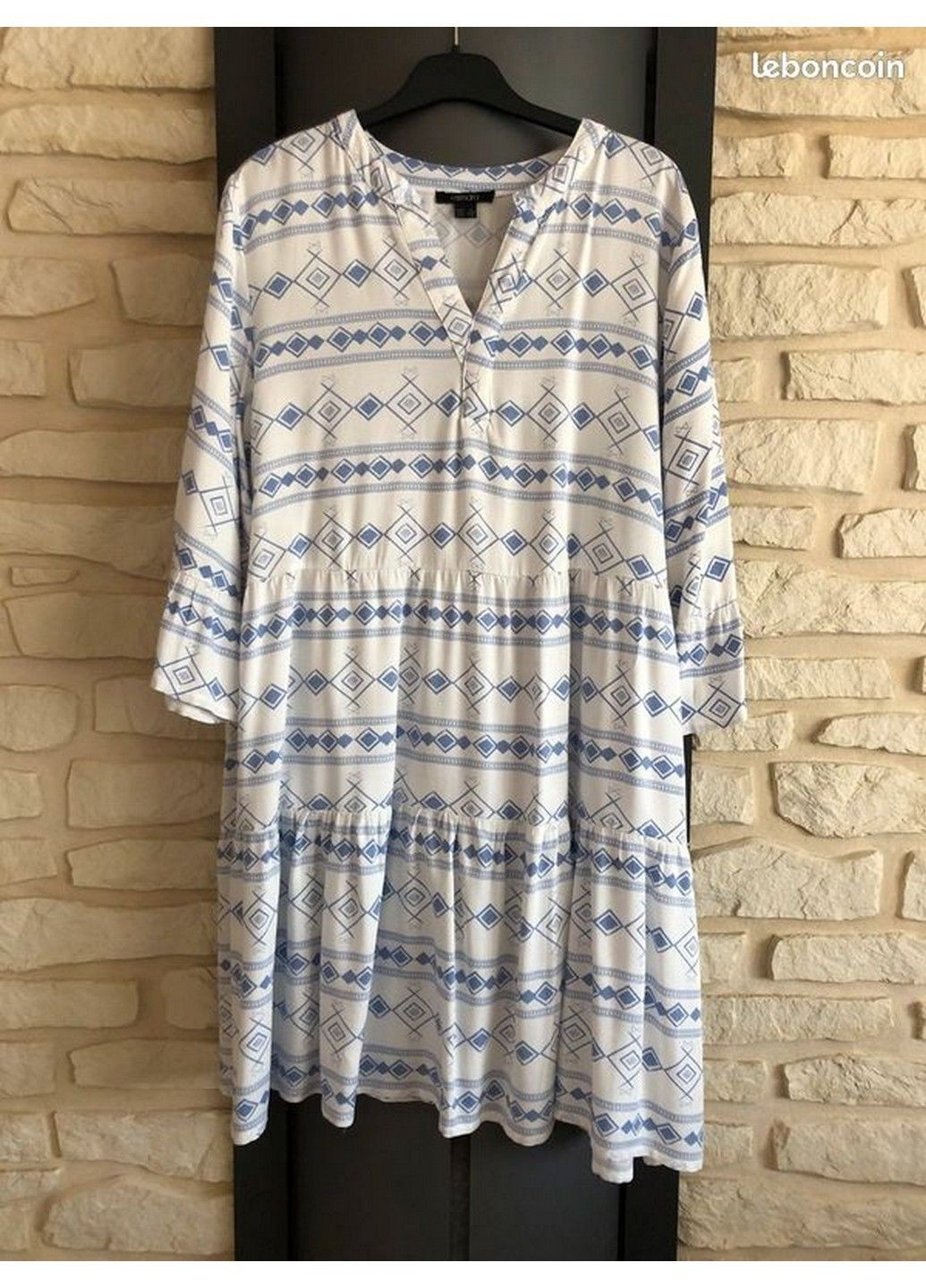 Білий кежуал сукня Esmara з малюнком