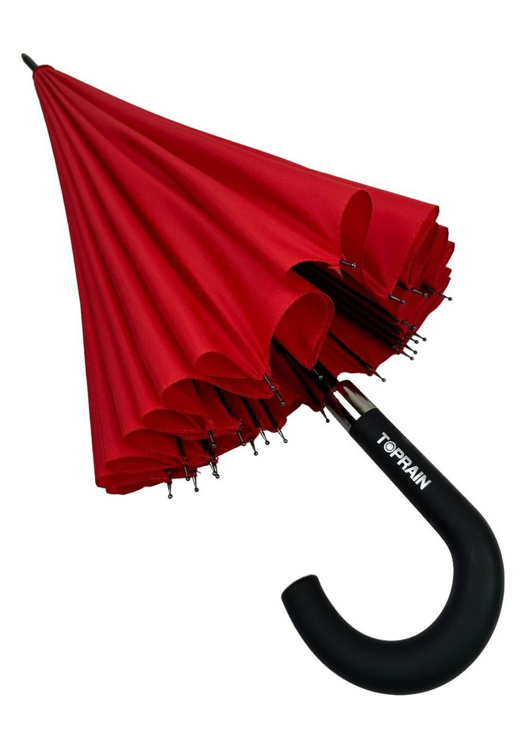 Однотонный механический зонт-трость d=103 см Toprain (288047754)