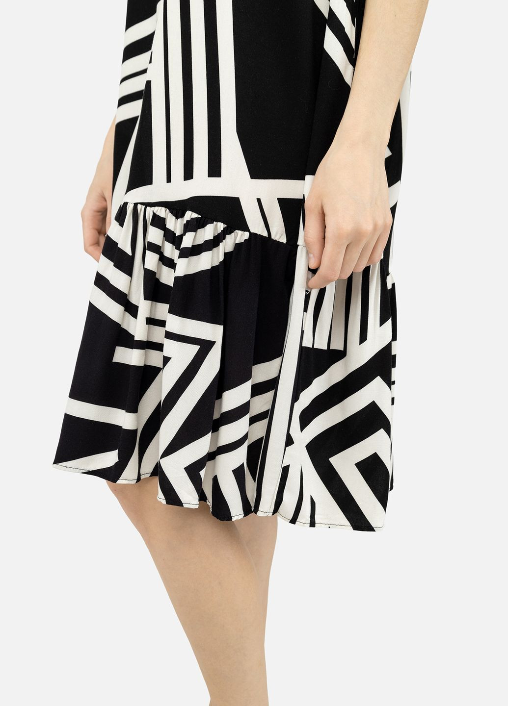 Черное женское платье в стиле годе цвет черный cb-00247025 Mass