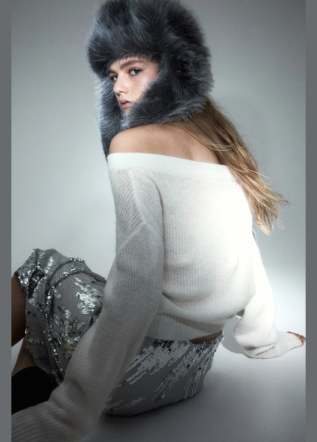 Білий cветр H&M