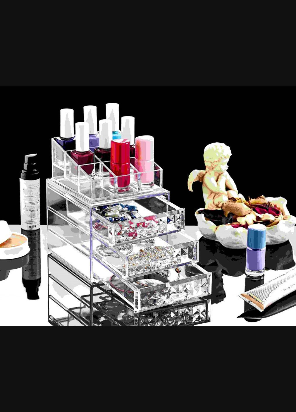 Органайзер для косметики Diamond прозрачный BoxUp FT-029 (323221581)