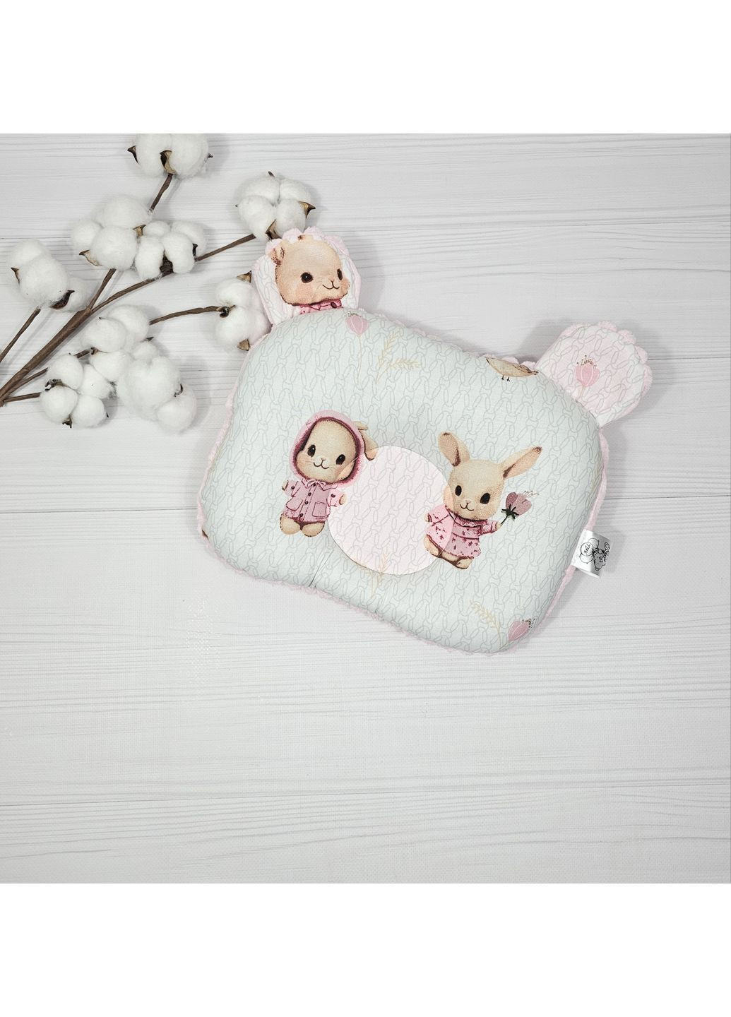 Детская ортопедическая подушка a.l.babybox Мечтательные зайчата 24x32 No Brand (368685400)