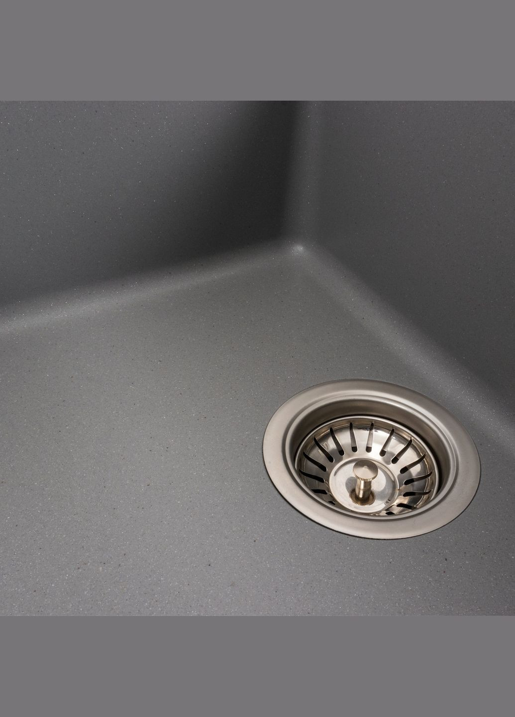 Гранитная мойка для кухни INTENSO 6550 матовая Серый металлик Valeso (357494672)