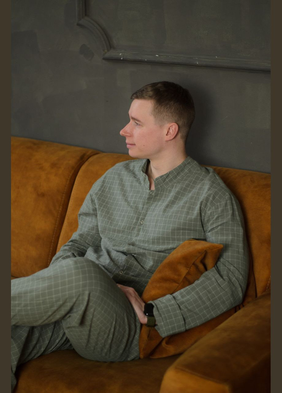 Чоловіча піжама зі стійкою з вареної бавовни PAPLYK (286422261)