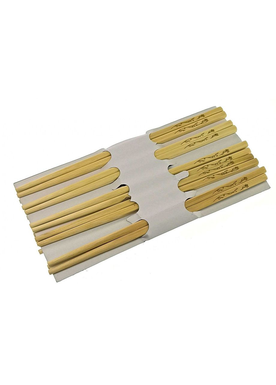 Палички для їжі бамбук (10 пар) (28х14х2 см) 34192 No Brand (306848630)