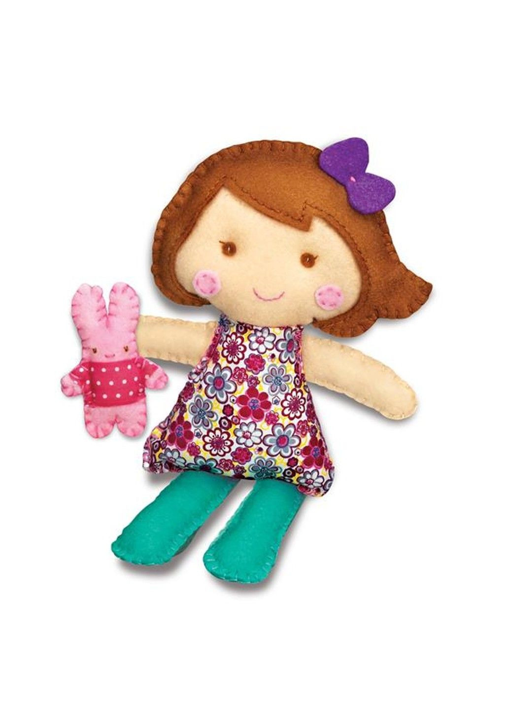 Набір для шиття іграшки Лялька з кроликом (00-02765) 4M (331298162)