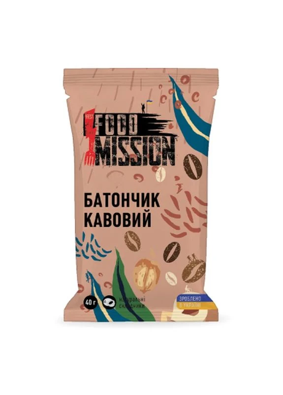 Батончик Кавовий 40 г (fm.30191) !Fest Food Mission (400395979)