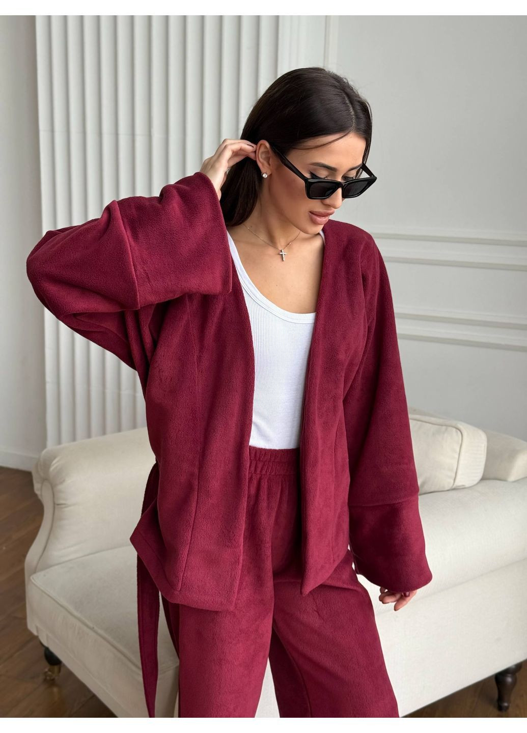Флісовий жіночий костюм кімоно No Brand Б1467-3085/1 (369402759)